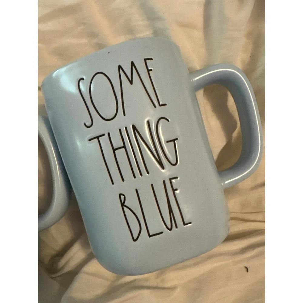 Rae Dunn Light Blue Wedding Mug Set‎ - I Do & Something Blue